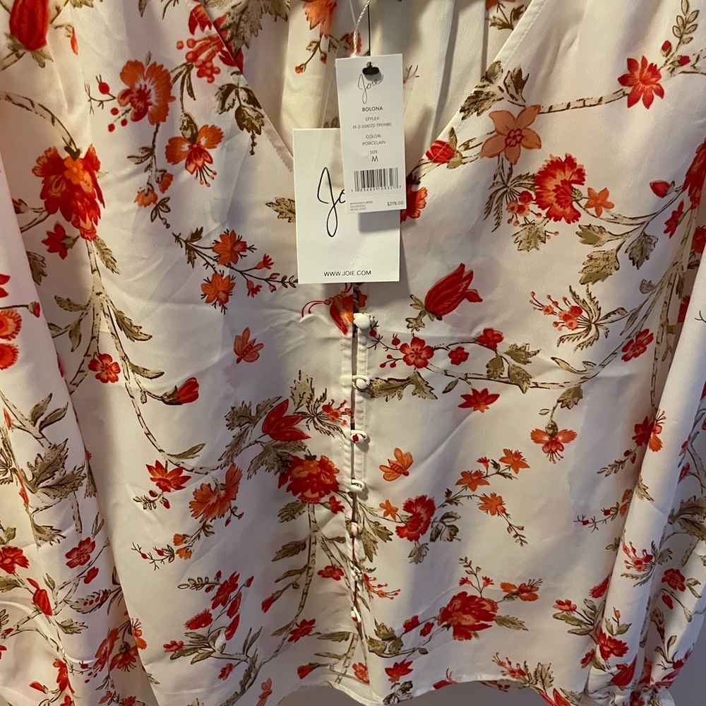 NWT Joie bologna floral top in medium - Picture 3 of 5